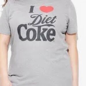 Gray 'I Love Diet Coke' Short Sleeve Tee